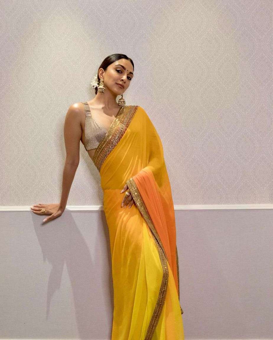 Radhika 264 New Stylish Designer Party Wear Georgette Saree Collection